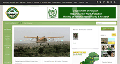 Desktop Screenshot of plantprotection.gov.pk